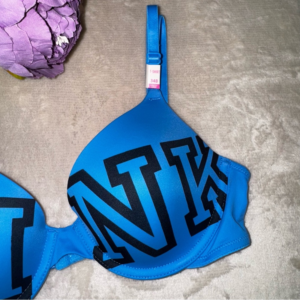 SOLD NWT PINK Wear Everywhere T-Shirt Lightly Bra - Picture 4 of 12